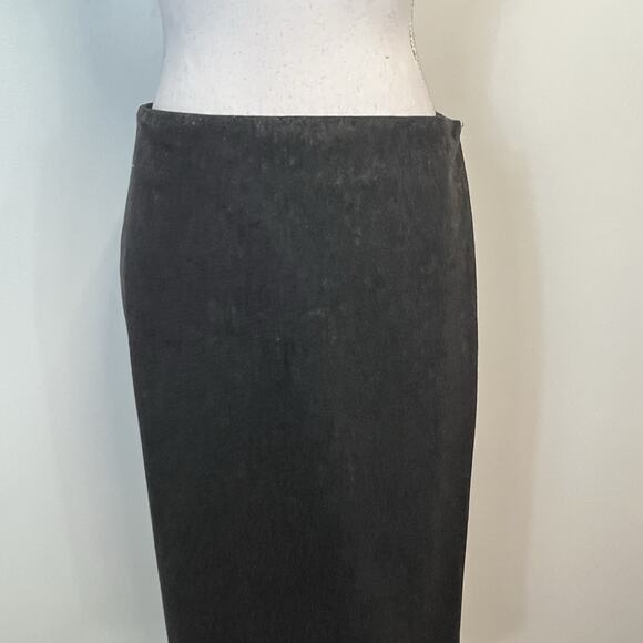 Brooks Brothers 346 Skirt Women's Size 14 Gray Wool Faux Wrap A-Line Knee-Length - Picture 2 of 6